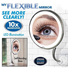 Load image into Gallery viewer, 10x Magnifying LED Lighted Makeup Mirror